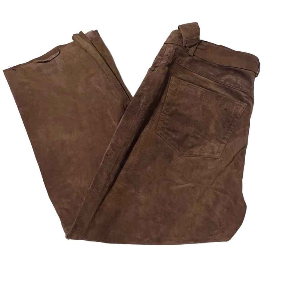 Vintage Bagatelle Brown Leather Pants - Picture 5 of 10